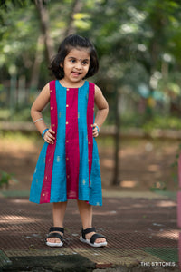 KALIDHAR FROCK - BLUE