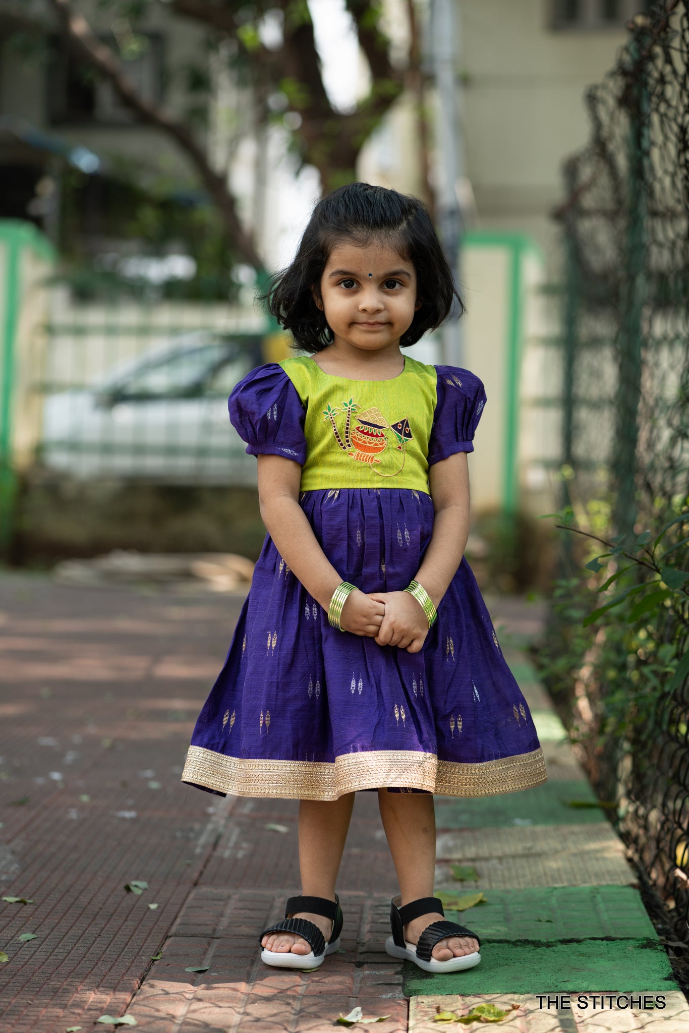 PONGAL POT FROCK - GREEN