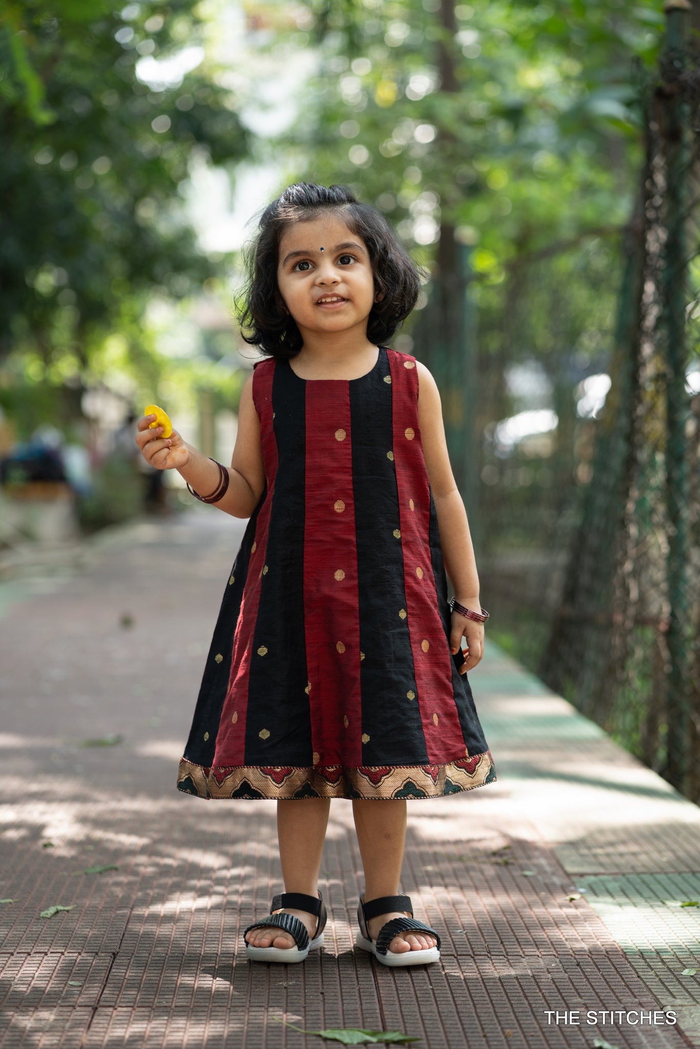 KALIDHAR FROCK - MAROON