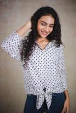Load image into Gallery viewer, White Polka Shirt
