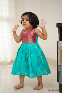 Zarina Teal Frock