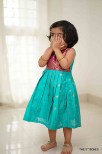 Zarina Teal Frock