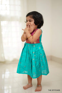 Zarina Teal Frock