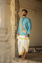 Load image into Gallery viewer, Arsh - Blue / Brush Painted Print
