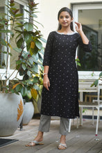 Load image into Gallery viewer, Ragini Black - KURTI ONLY
