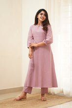 Load image into Gallery viewer, VEENA - LAVENDER KURTI ONLY (L Available)
