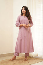 Load image into Gallery viewer, VEENA - LAVENDER KURTI ONLY (L Available)
