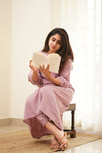 Load image into Gallery viewer, VEENA - LAVENDER KURTI ONLY (L Available)
