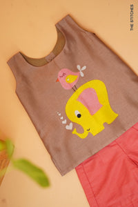 Baby Elephant Shorts Set