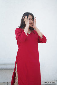 KRIYA RED - TOP ONLY (M, XL, XXL, 3XL Available)