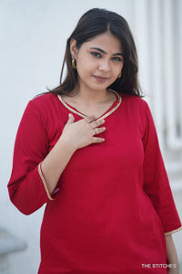 KRIYA RED - TOP ONLY (M, XL, XXL, 3XL Available)