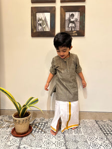 Druv Kurta - Grey