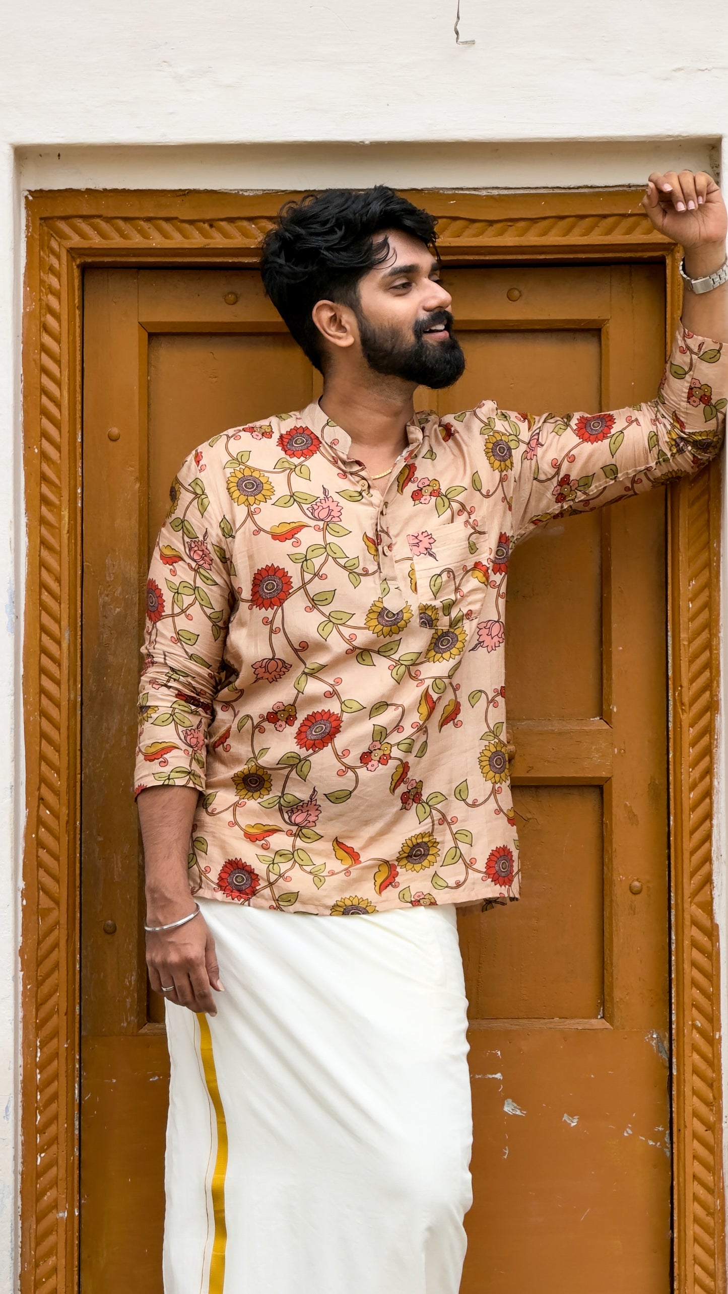 Arsh - Beige Kalamkari