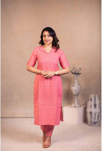 COTTON HANDLOOM SUIT SET