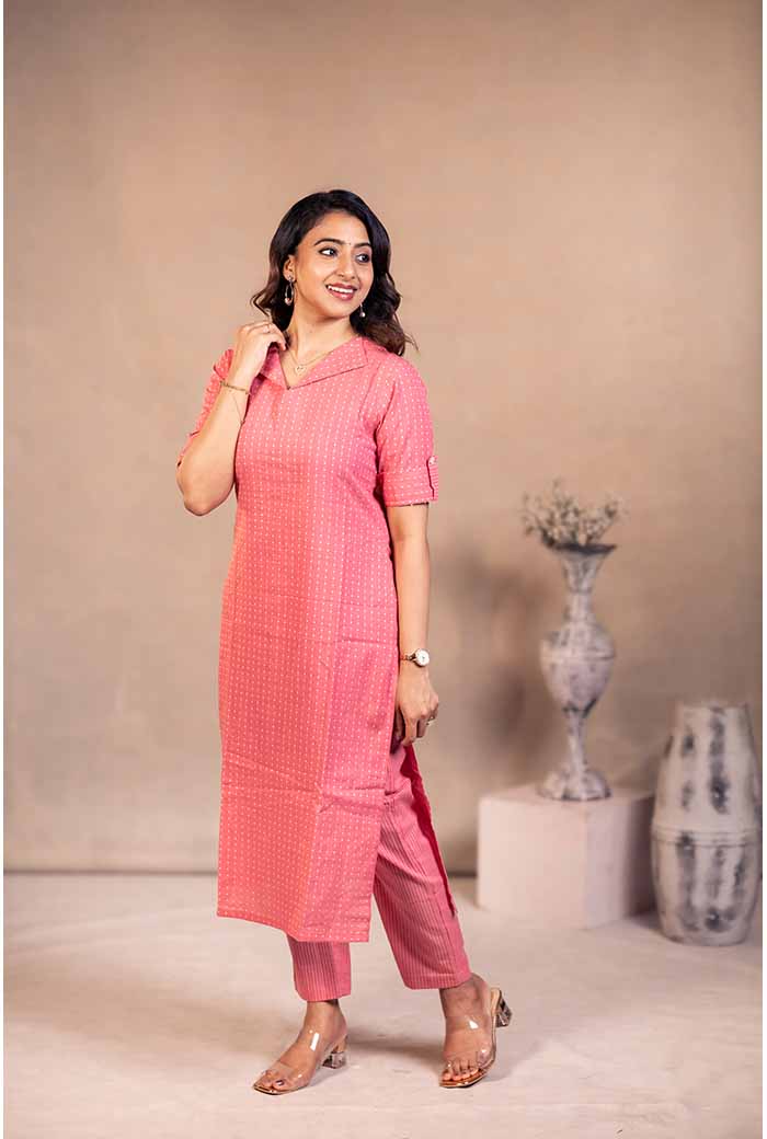 COTTON HANDLOOM SUIT SET