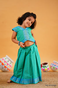 NAINI - TEAL SKIRT SET