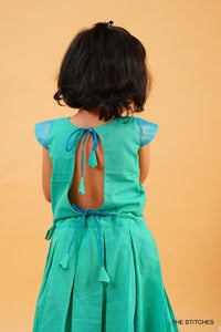 NAINI - TEAL SKIRT SET