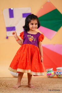 PONGAL POT FROCK - PURPLE