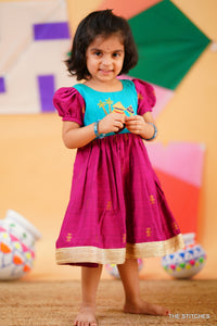 PONGAL POT FROCK - TEAL