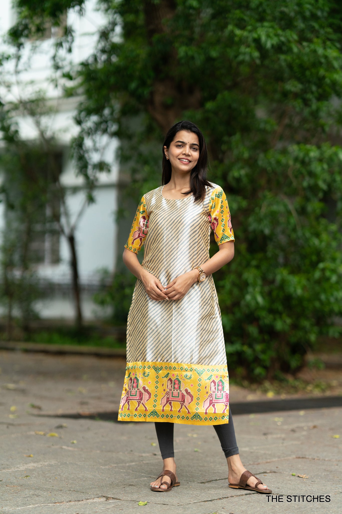 Patola - Yellow Kurti Only