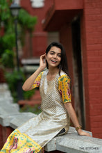 Load image into Gallery viewer, Patola - Yellow Kurti Only
