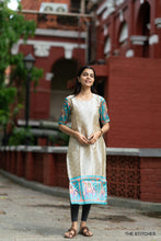 Load image into Gallery viewer, Patola - Blue Kurti Only
