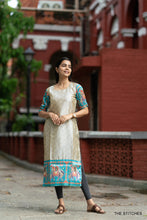 Load image into Gallery viewer, Patola - Blue Kurti Only
