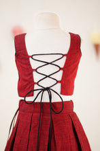 Load image into Gallery viewer, NAANYA - MAROON SKIRT SET
