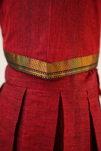 NAANYA - MAROON SKIRT SET