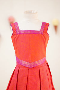 NAANYA - PEACH SKIRT SET