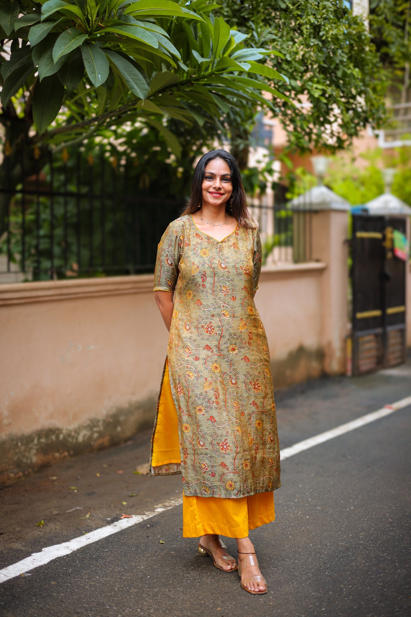 DHANYA YELLOW SET