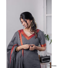 Load image into Gallery viewer, MANGALAGIRI KURTI with DUPATTA - GREY
