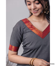 Load image into Gallery viewer, MANGALAGIRI KURTI with DUPATTA - GREY
