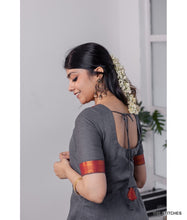 Load image into Gallery viewer, MANGALAGIRI KURTI with DUPATTA - GREY
