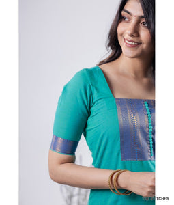 MANGALAGIRI KURTI with DUPATTA - TEAL