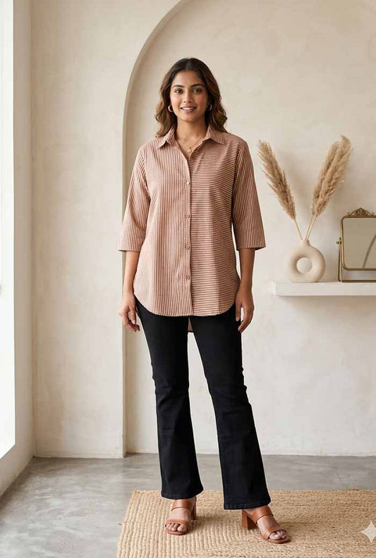 COTTON STRIPES SHIRT