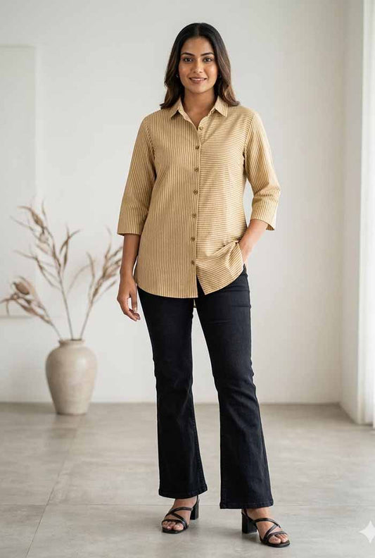 COTTON STRIPES SHIRT