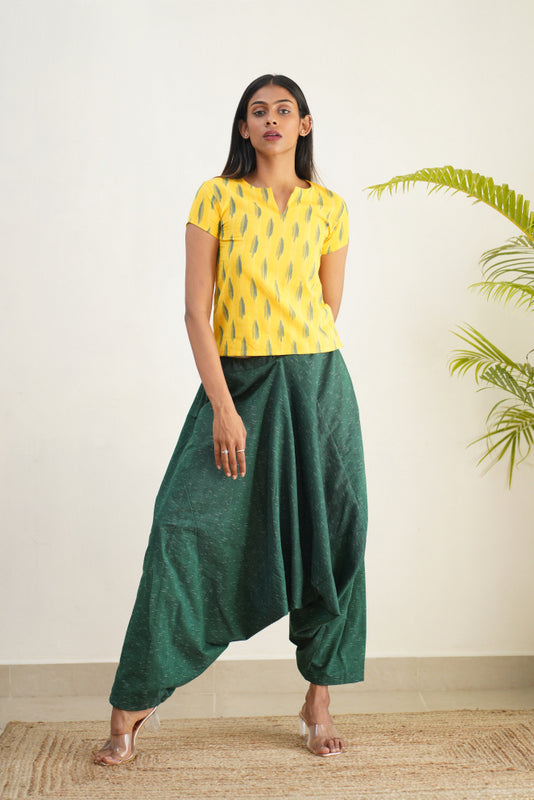 Yellow Ikat Top (only)