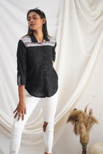 Load image into Gallery viewer, Ikat Black Shirt
