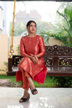 Load image into Gallery viewer, ZEENATH RED - KURTI ONLY
